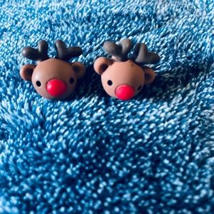 Rudolph clay earrings